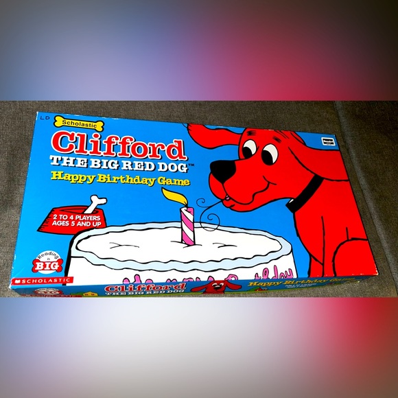 Vintage 2000 Clifford The Big Red Dog Happy Birthday Board Game *Complete* - Picture 1 of 13
